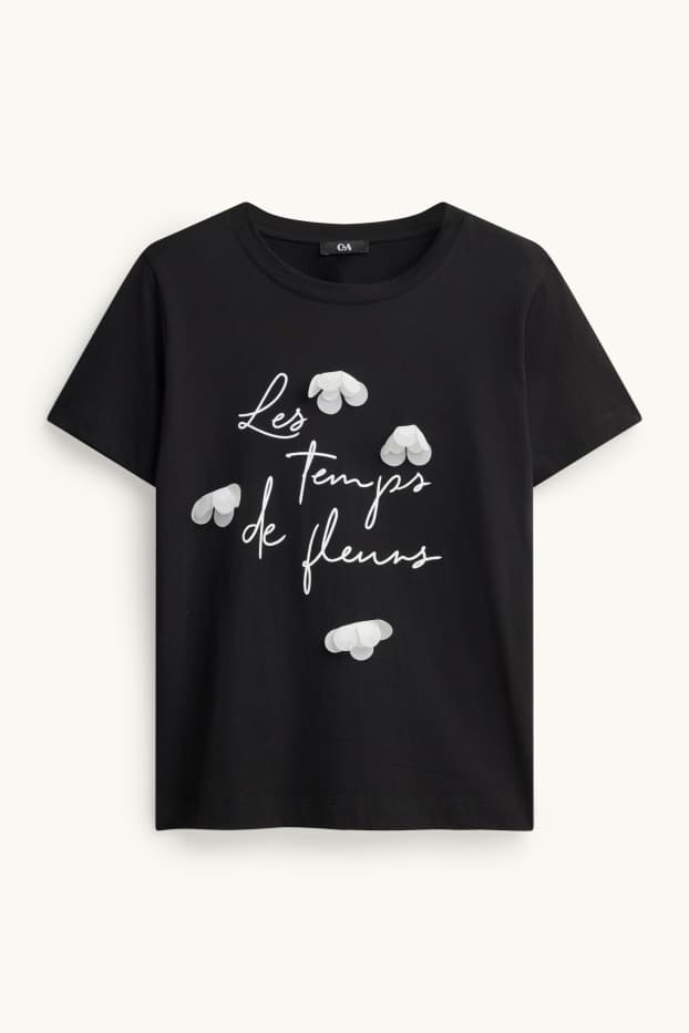 Donna - T-shirt - regular fit - nero