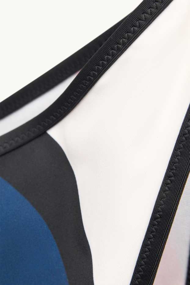 Women - Brazilian bikini bottoms - red / dark blue