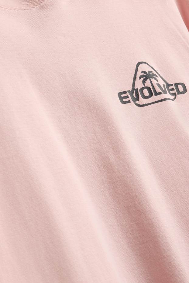 Herren - T-Shirt - Relaxed Fit  - rosa