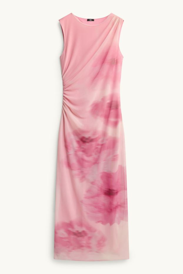 Damen - Bodycon-Kleid - geblümt - pink / rosa