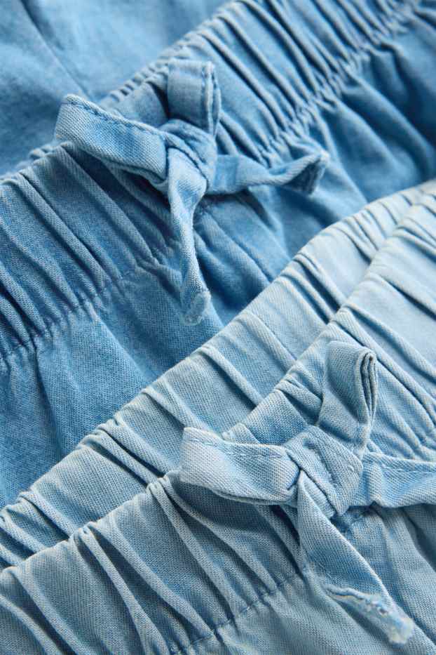 Kinder Mädchen - Multipack 2er - Shorts - Jeans-Look - blau