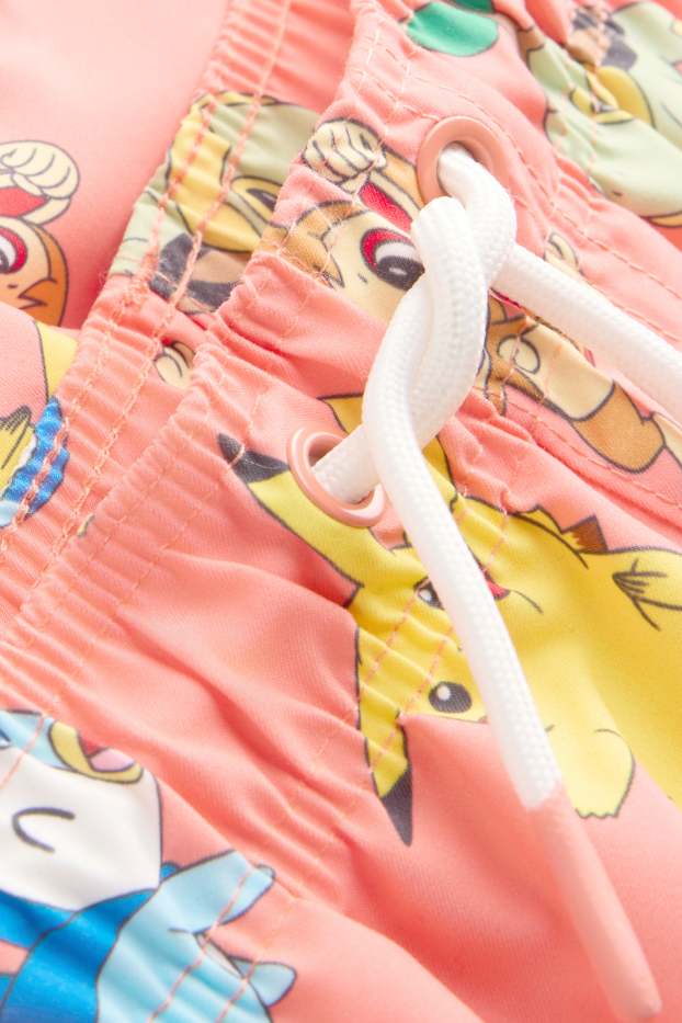 Copii - Băieți - Pokémon - șort de baie - cu model - portocaliu