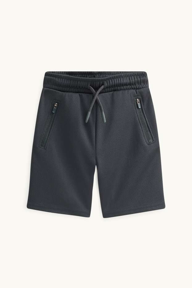 Bambini - Shorts in felpa - nero