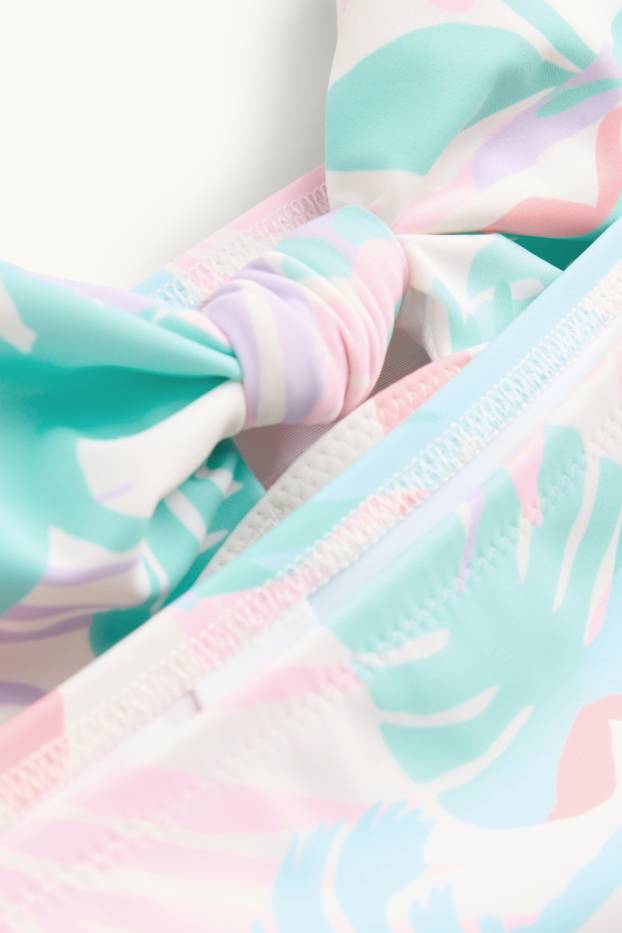 Enfants filles - Bikini - 2 pièces - LYCRA® XTRA LIFE™ - à motif - rose pâle / bleu clair