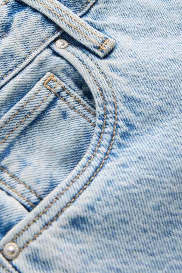 Kinder Mädchen - Graffiti - Wide Leg Jeans - helljeansblau