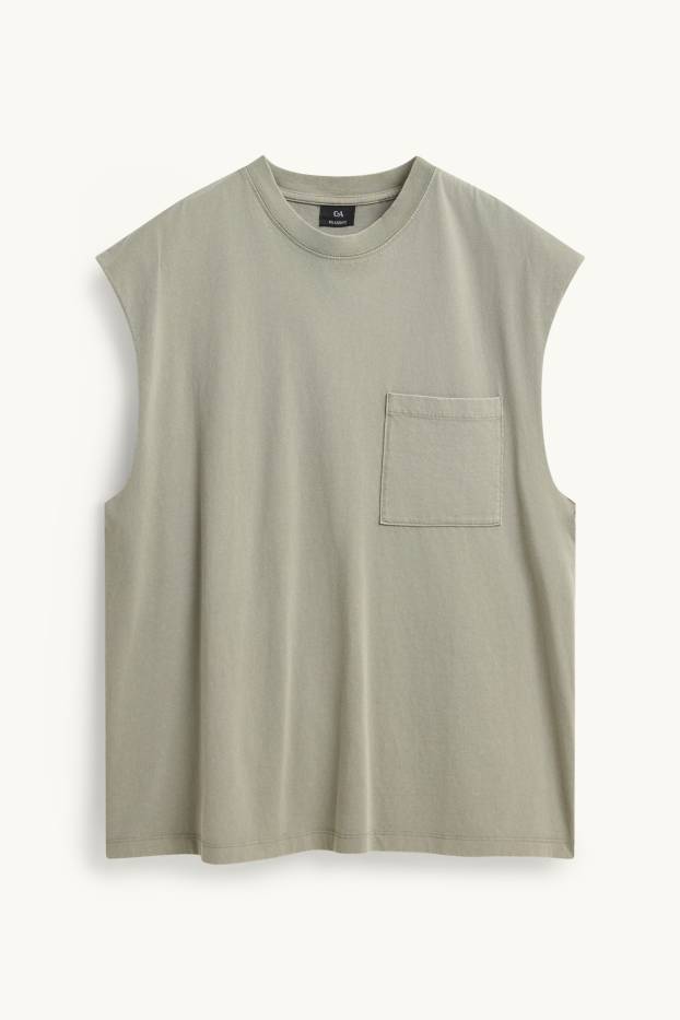 Herren - Tank Top - khaki