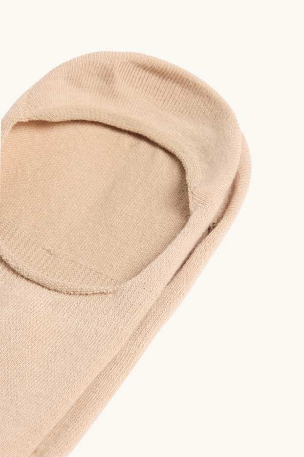 Damen - Multipack 3er - Füßlinge - beige