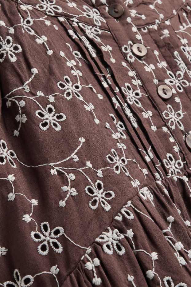 Nena - Flors - vestit - marró