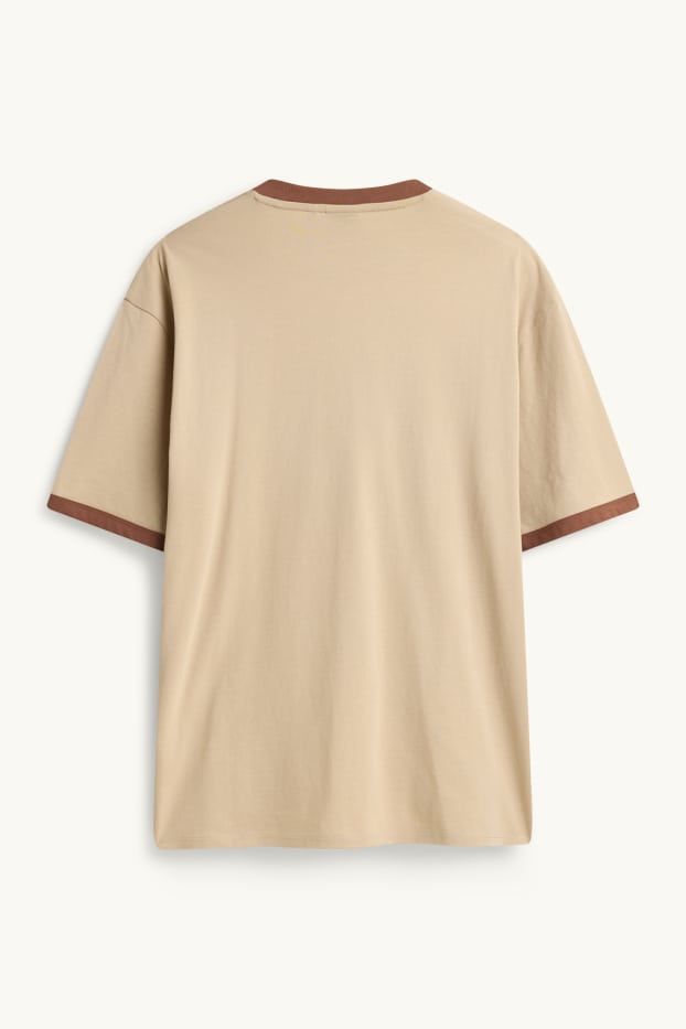 Herren - T-Shirt - Relaxed Fit - beige