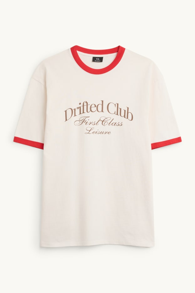 Herren - T-Shirt - Relaxed Fit - weiß