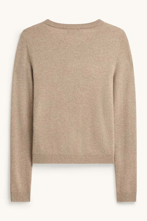 Dona - Jaqueta de punt de caixmir - beix