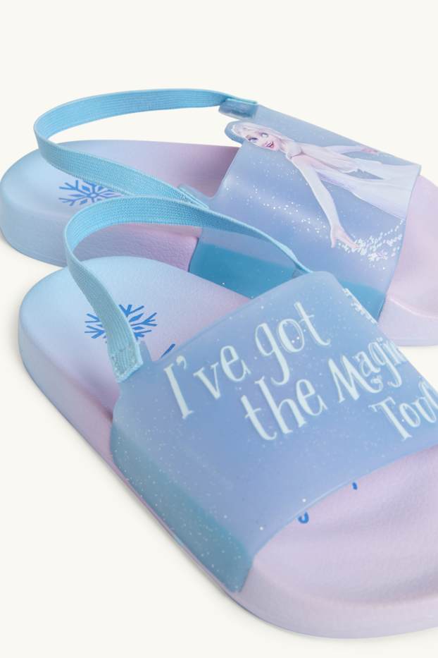 Kinder Mädchen - Die Eiskönigin - Badesandalen - rosa / hellblau