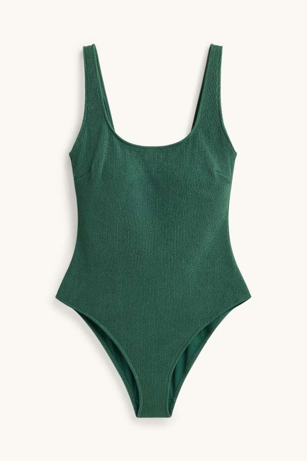 Women - Shaping swimsuit - padded - LYCRA® XTRA LIFE™ - dark green