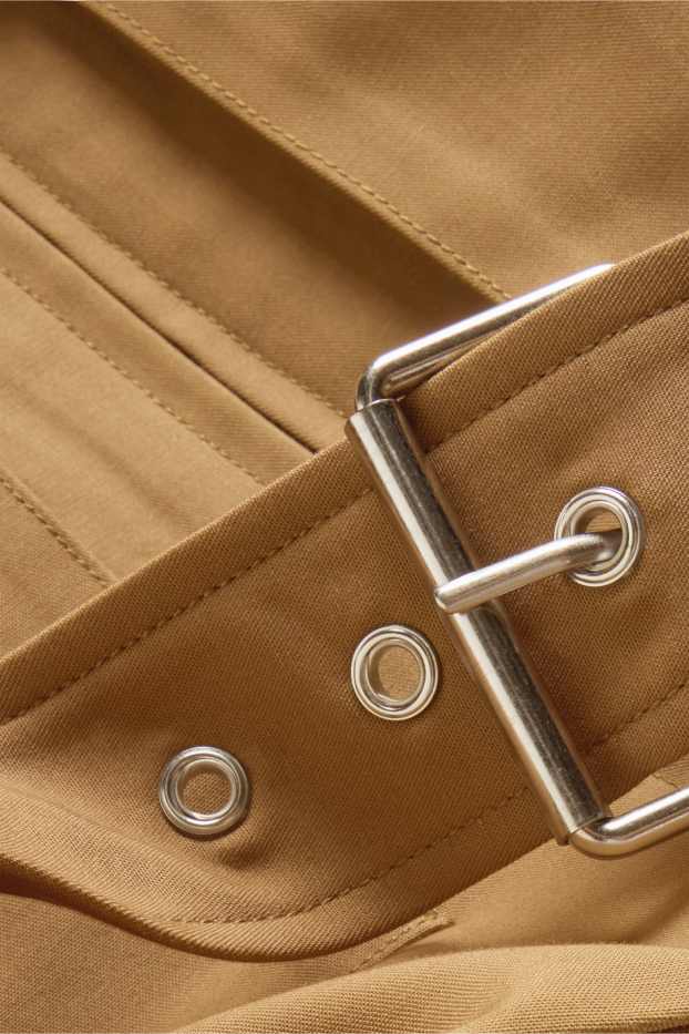 Donna - Giacca con cintura - marrone chiaro