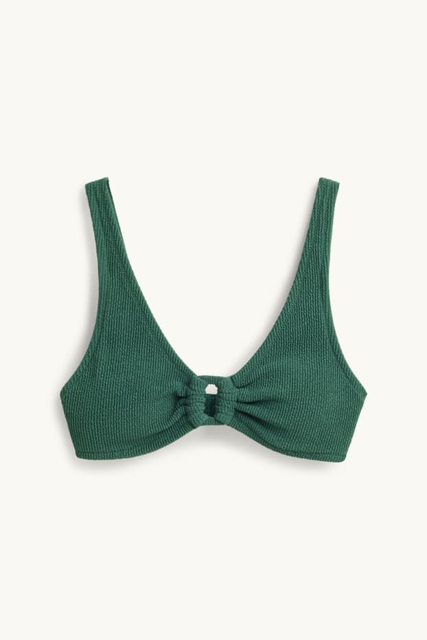 Dames - Bikinitop met beugels - voorgevormd - LYCRA® XTRA LIFE™ - donkergroen