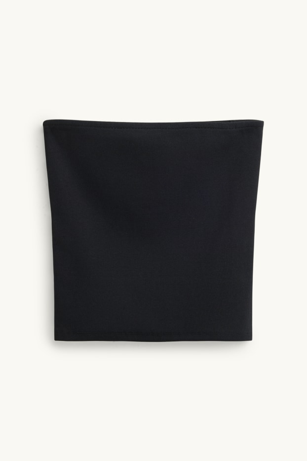 Femmes - Haut bandeau court - noir