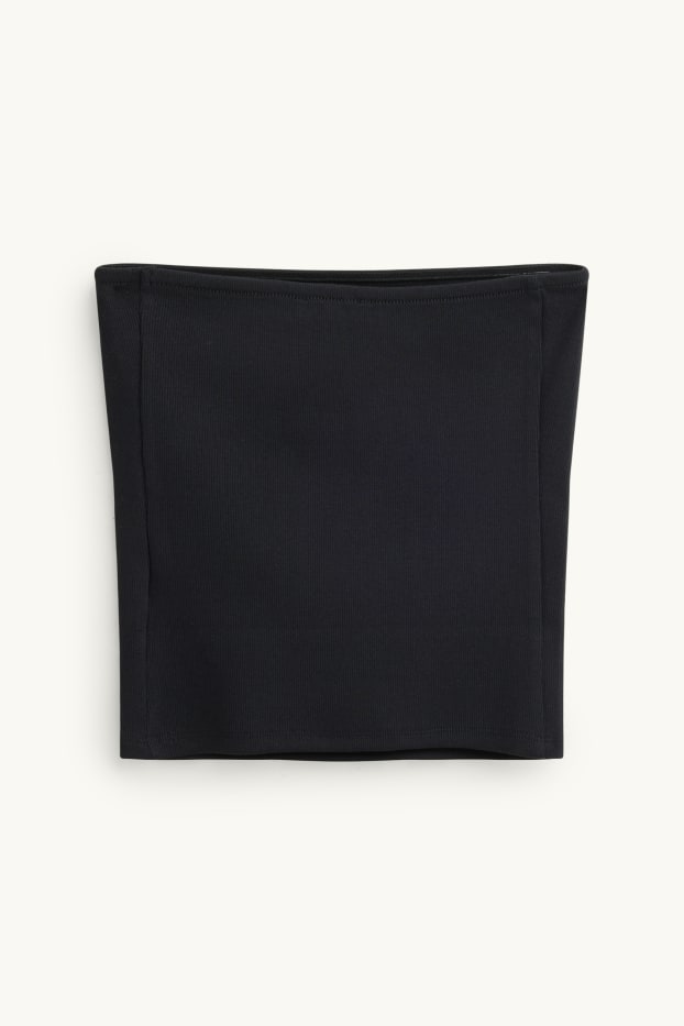Femmes - Haut bandeau court - noir