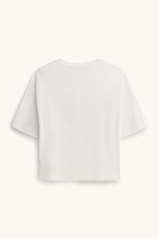 Femmes - T-shirt - relaxed fit - blanc
