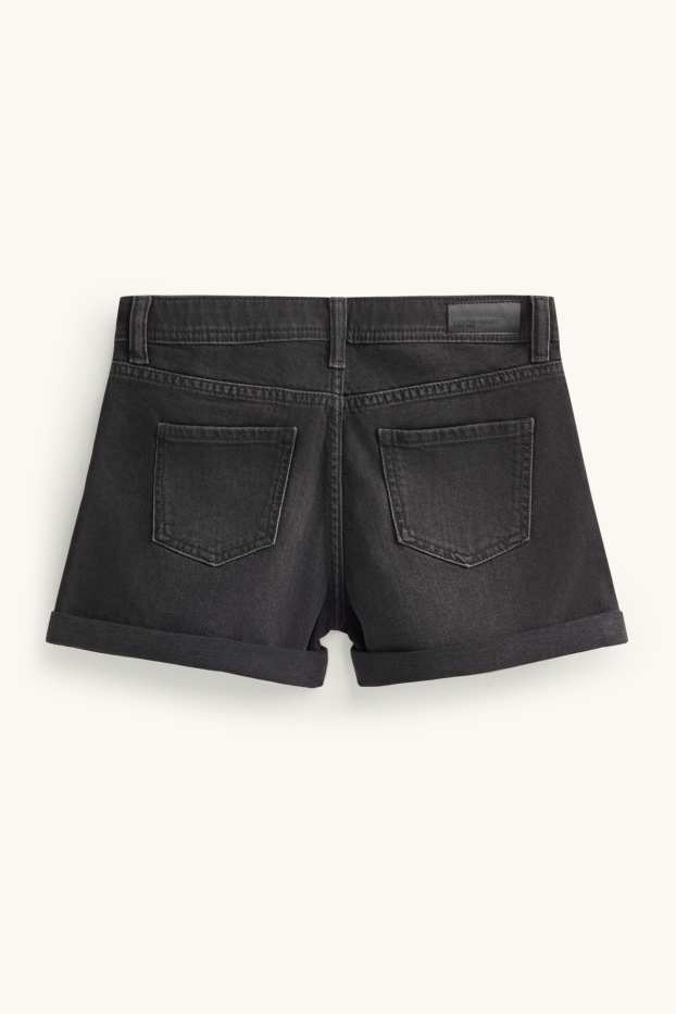 Enfants filles - Short en jean - noir