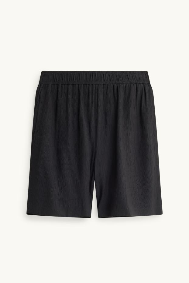 Damen - Shorts - Mid Waist - schwarz