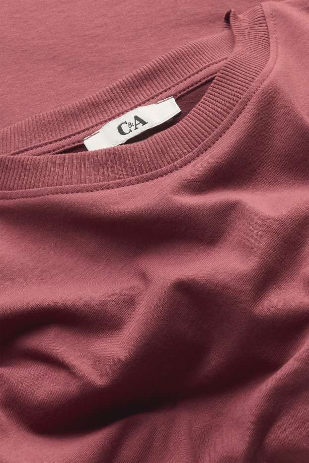 Women - T-shirt - relaxed fit - red