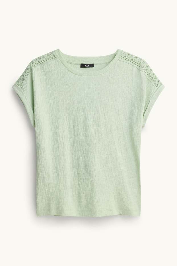 Femmes - T-shirt - regular fit - vert clair