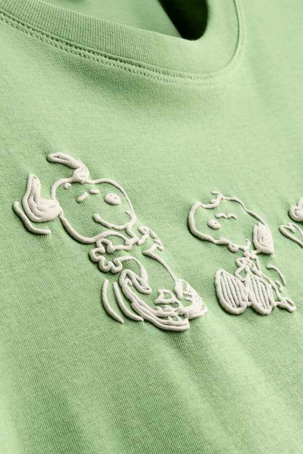 Damen - T-Shirt - Regular Fit - Snoopy - grün