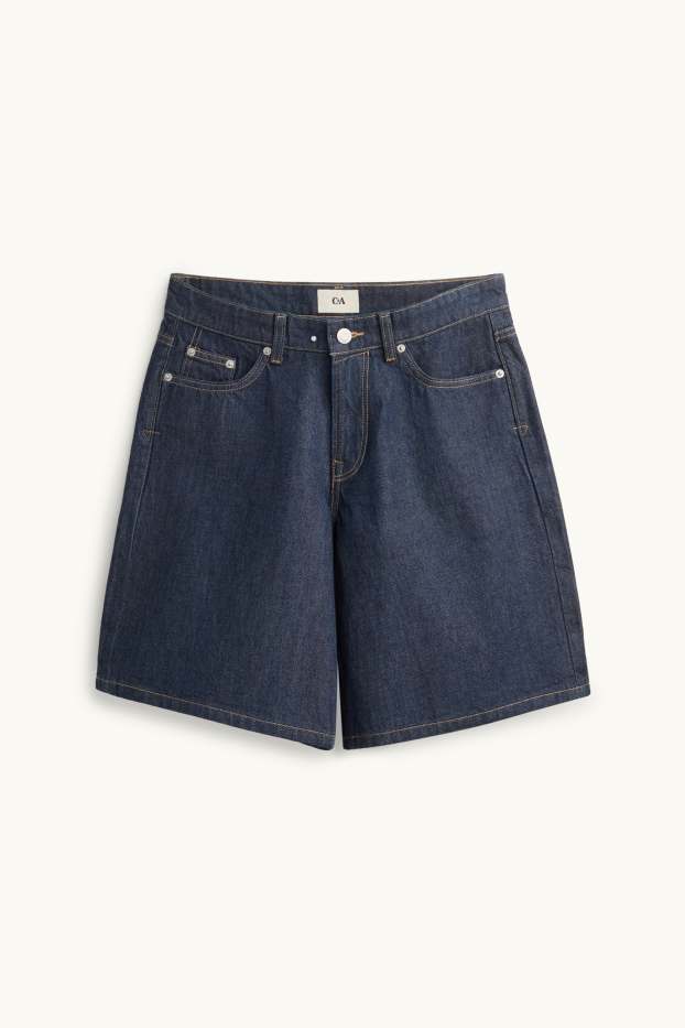 Femmes - Bermudas en jean - mid waist - bleu foncé