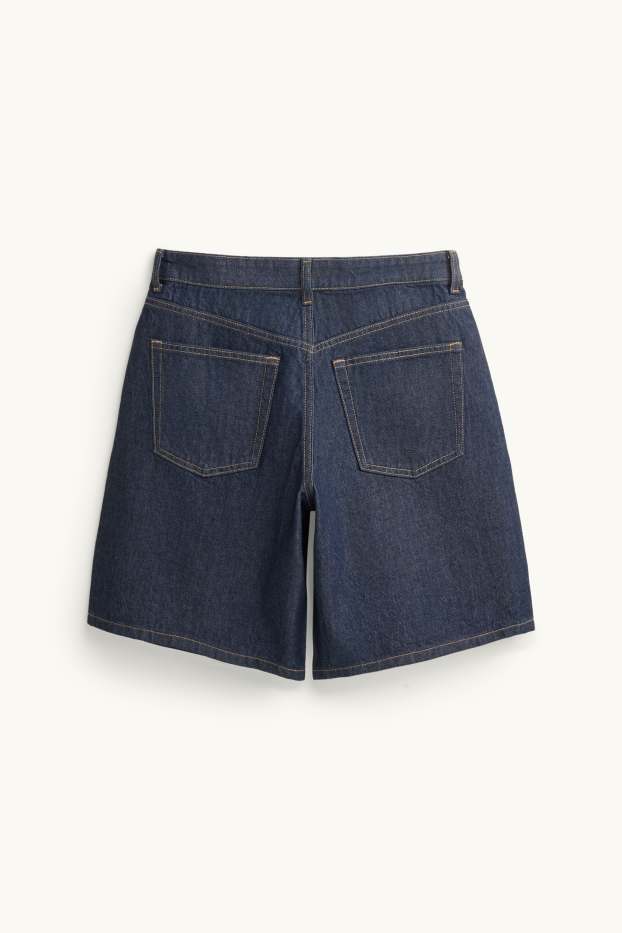 Femmes - Bermudas en jean - mid waist - bleu foncé
