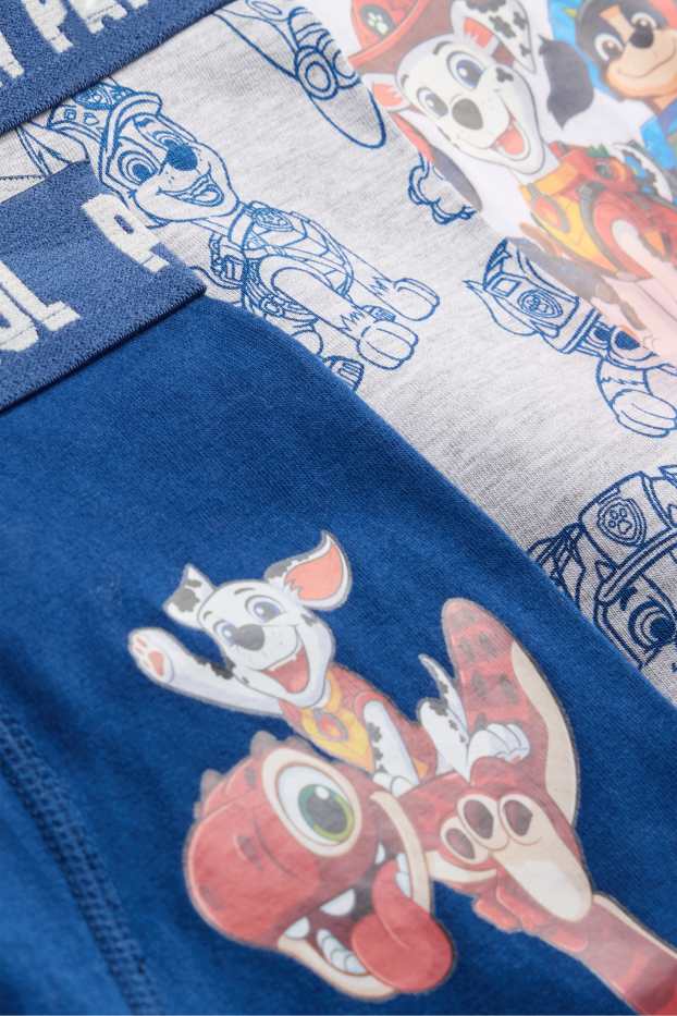 Enfants garçons - Lot de 3 - La Pat’ Patrouille - Chase, Marcus - caleçons - bleu foncé