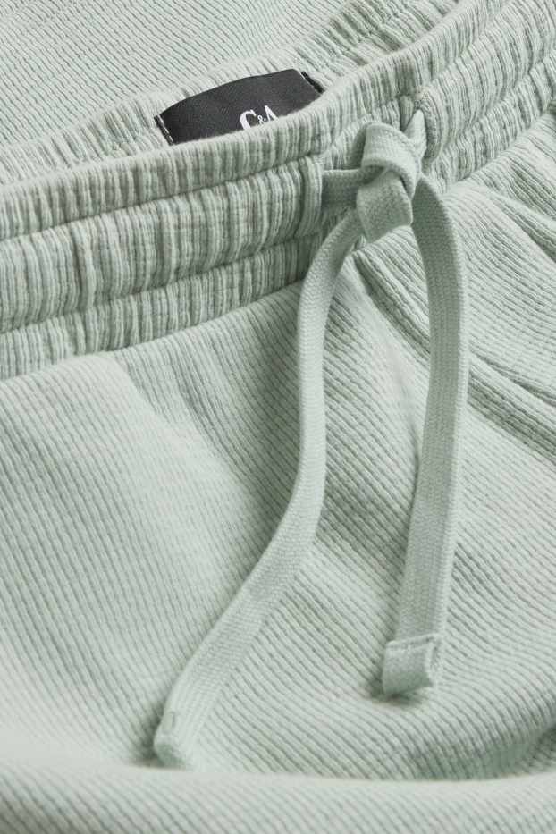 Herren - Sweatshorts - strukturiert - hellgrün