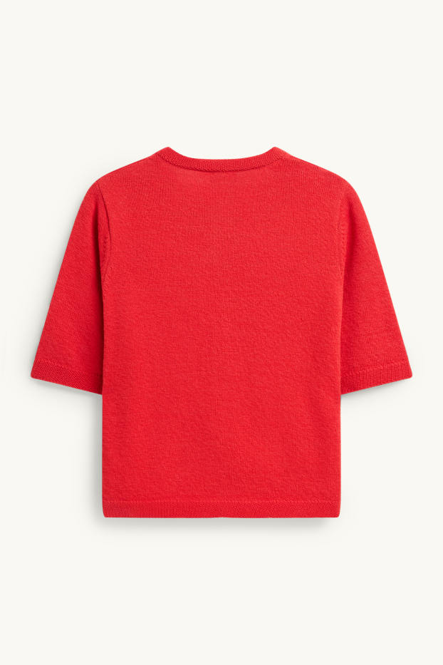 Dona - Jaqueta de punt - vermell