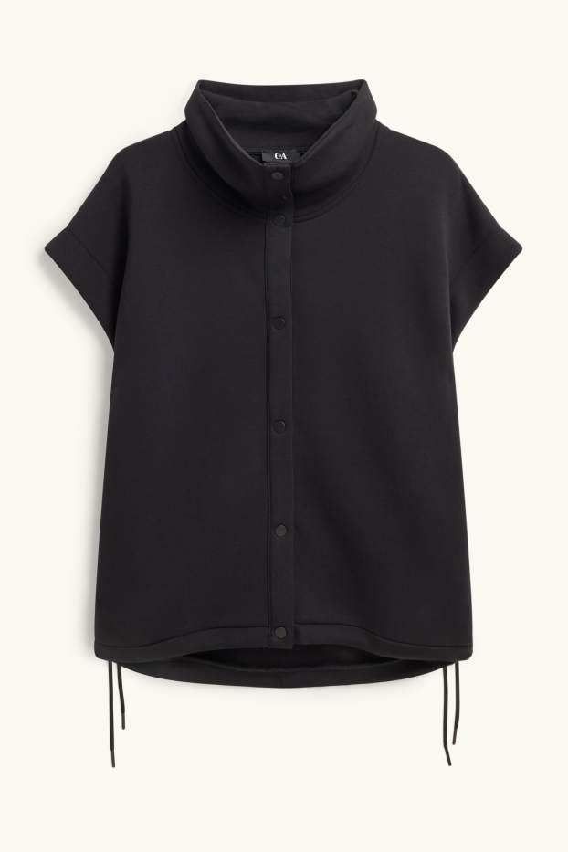 Damen - Sweatweste - schwarz