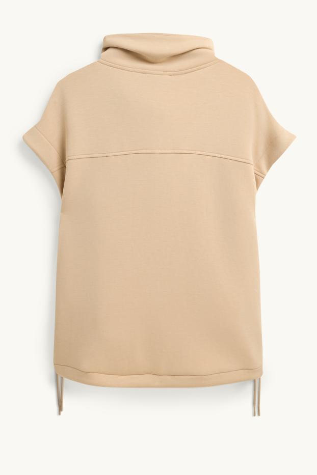 Damen - Sweatweste - beige
