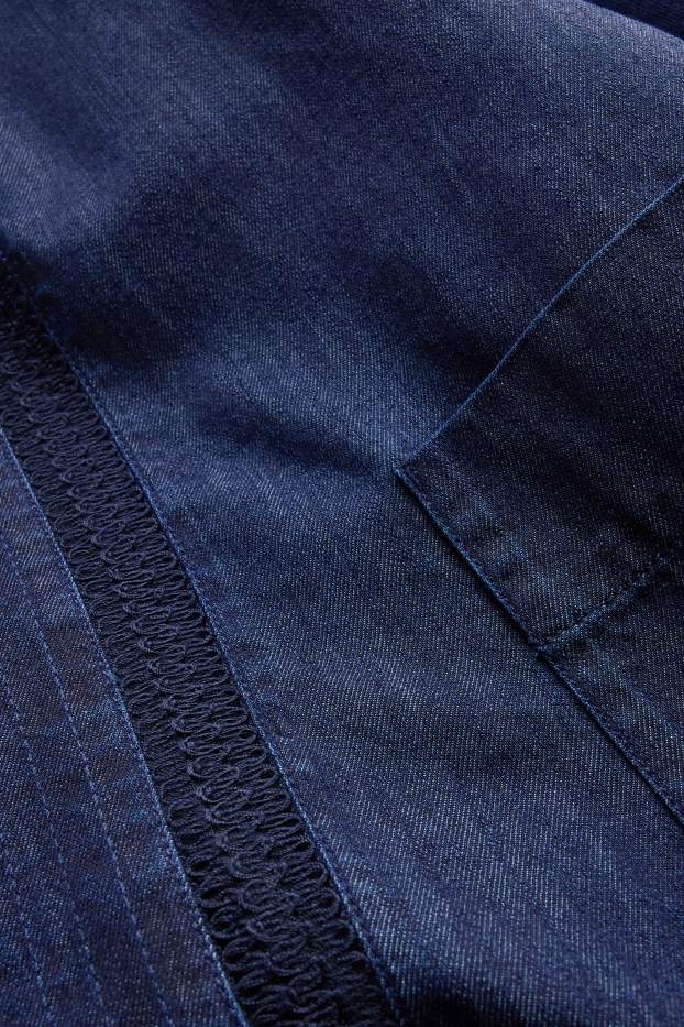 Damen - Jeans-Kimono - dunkeljeansblau