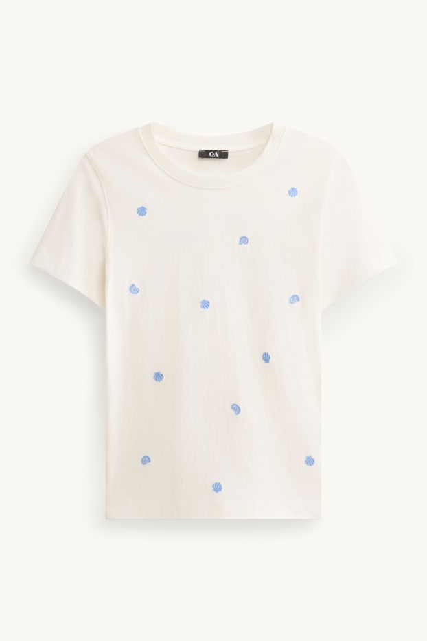 Dames - T-shirt - regular fit - wit