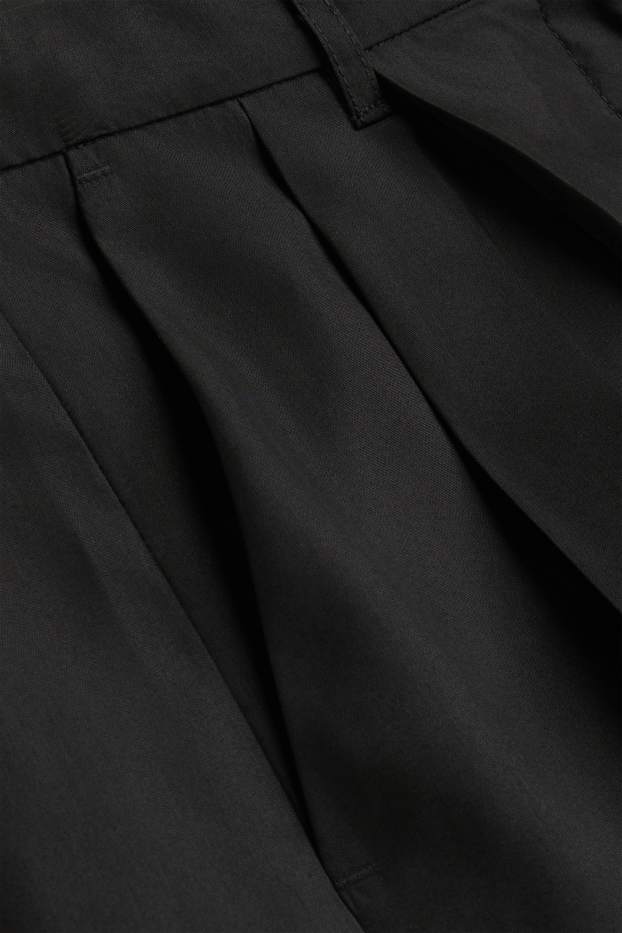 Dames - Bermuda - high waist - zwart