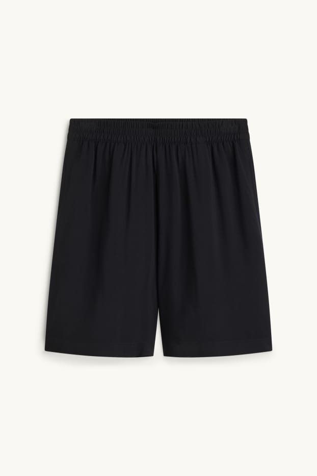 Women - Shorts - high waist - black
