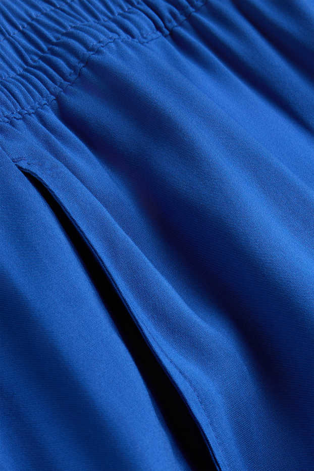 Women - Shorts - high waist - blue