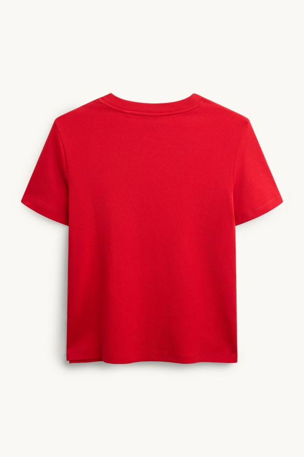 Damen - T-Shirt - Regular Fit - rot