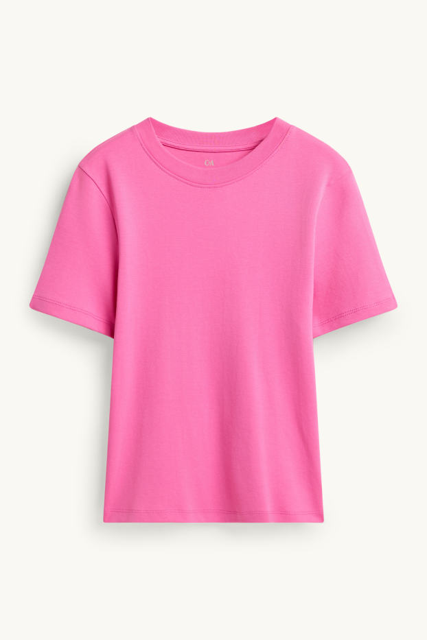 Damen - T-Shirt - Slim Fit - pink