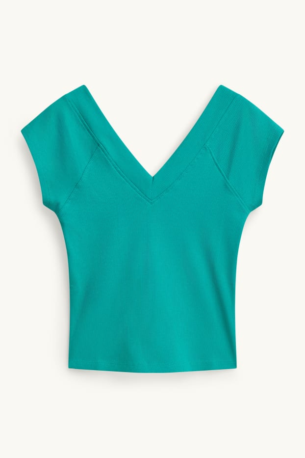 Kobiety - T-shirt - turkusowy