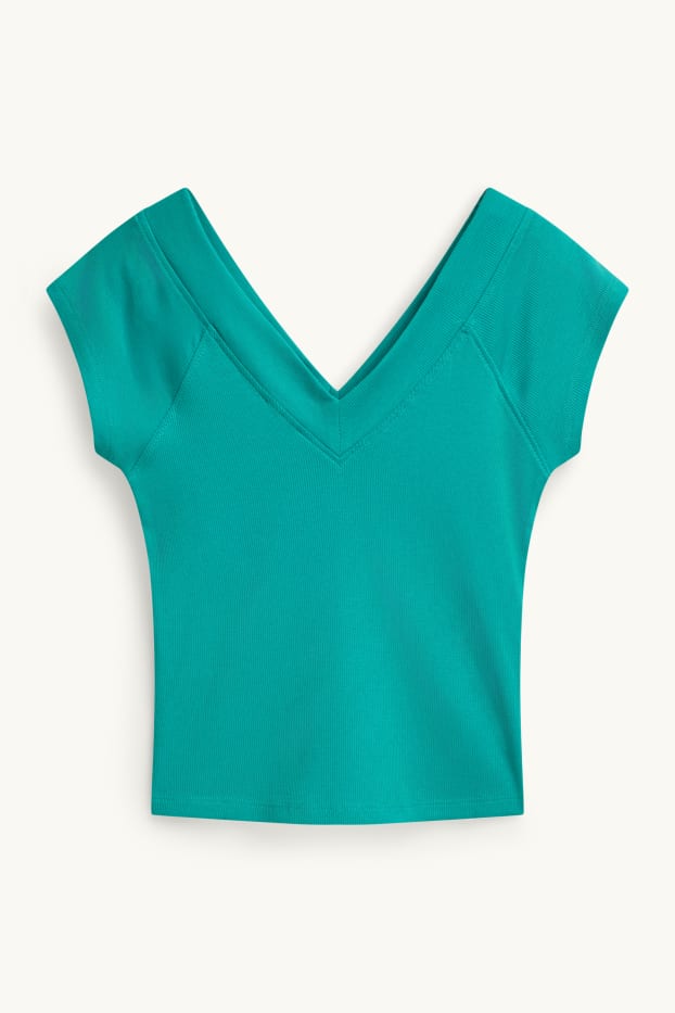 Kobiety - T-shirt - turkusowy