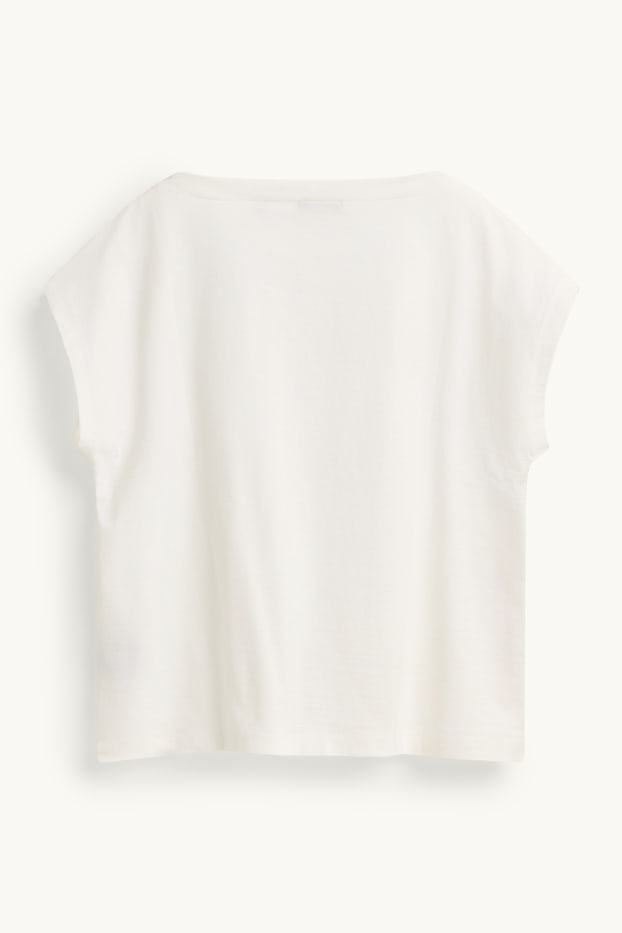 Damen - T-Shirt - Regular Fit - weiss
