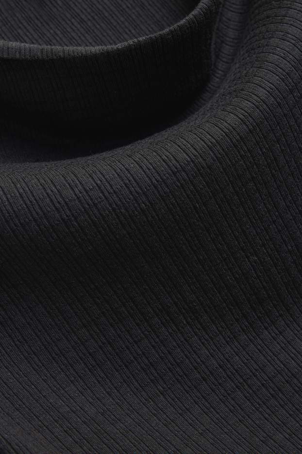 Dames - Top - met structuur - zwart