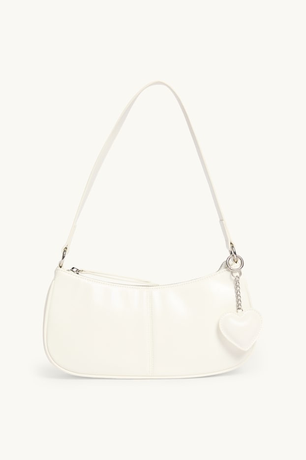 Women - Shoulder bag - faux leather - white