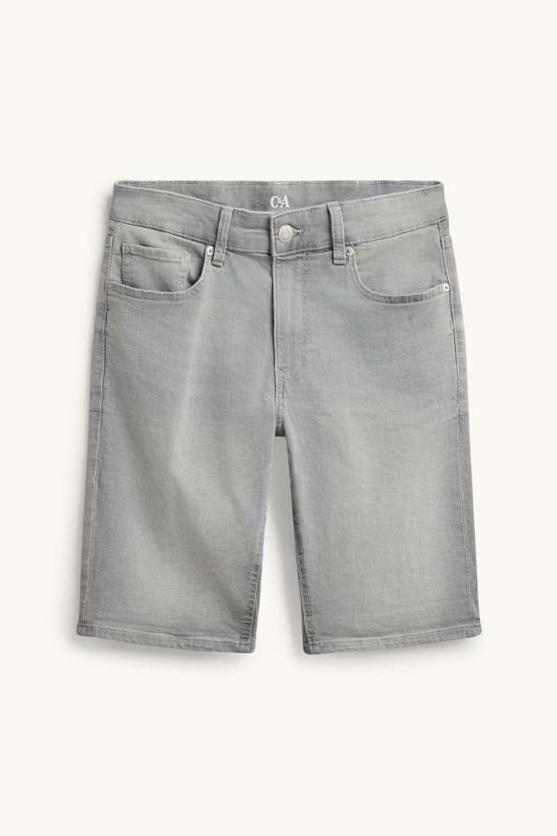 Home - Texans curts - slim fit - texà gris