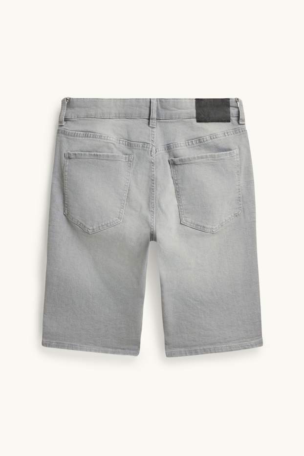 Home - Texans curts - slim fit - texà gris