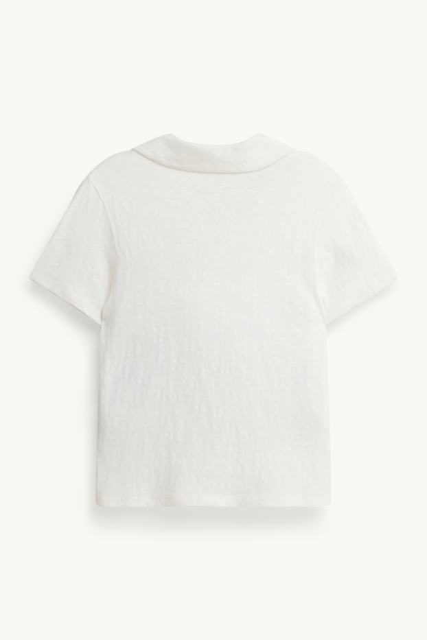 Dames - Poloshirt - regular fit - wit