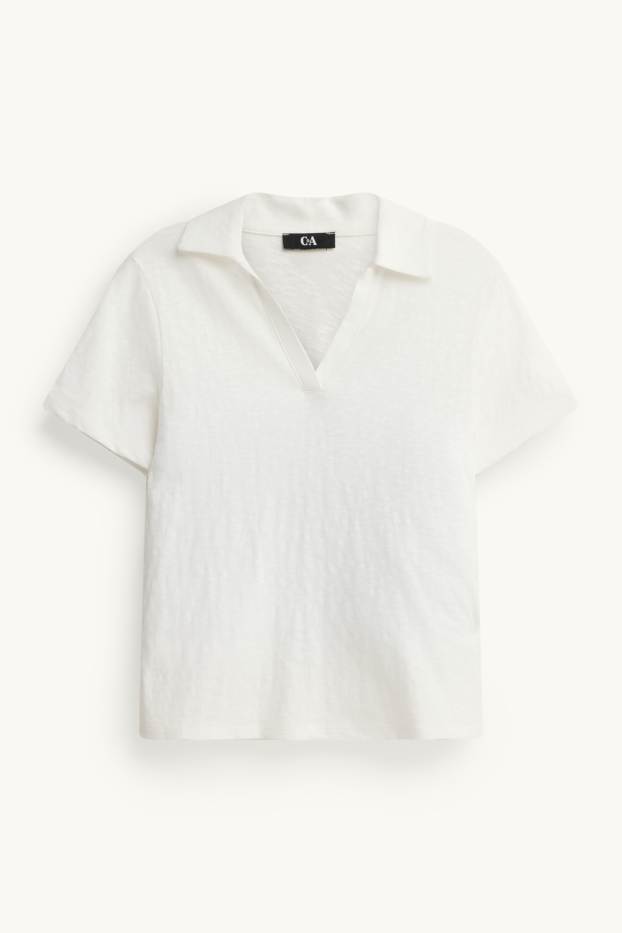Dames - Poloshirt - regular fit - wit